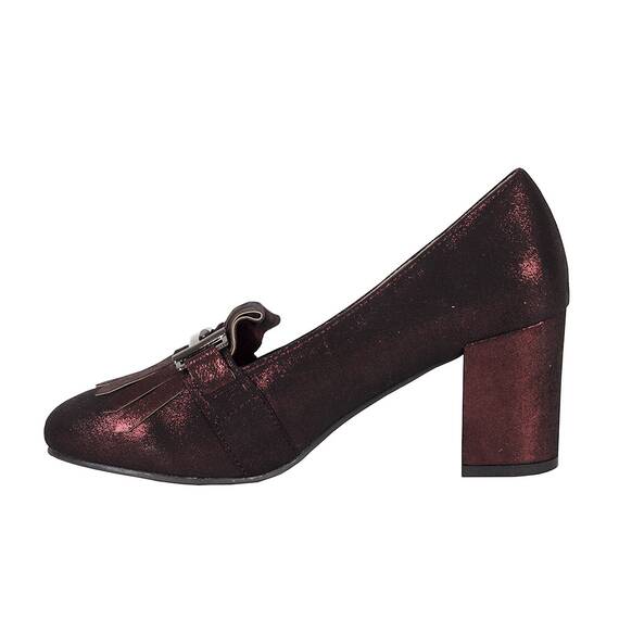 Pantofi de dama accesorizati bordo K1809103-B, Culoare (12): Bordo, Marime (12): 36 - 2- Roveli