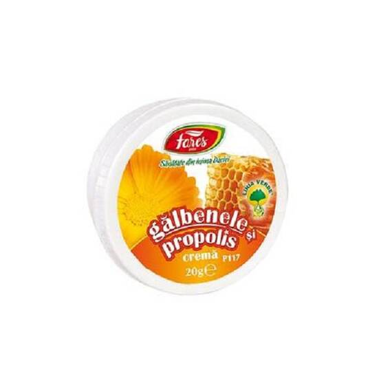 Crema de Galbenele si Propolis 20 g Fares - - Roveli