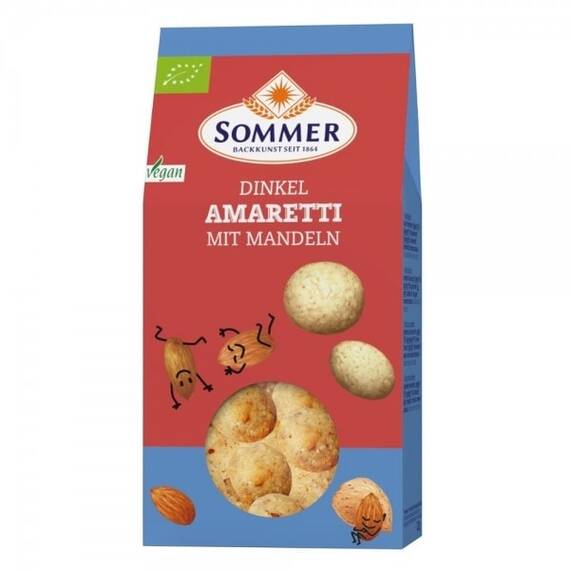 Biscuiti Amaretti din faina de spelta 125g Sommer-Co - - Roveli