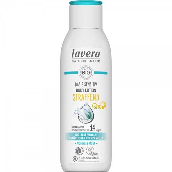 Lotiune de corp Sensitiv pentru fermitate cu aloe vera bio si coenzima Q10 250ml Lavera - - Roveli
