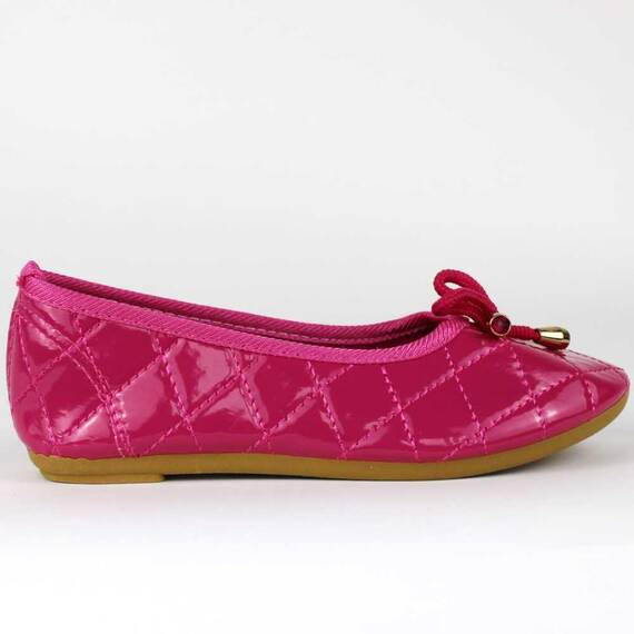 ​Balerini de copii, roz  cu talpa usoara  KH-2-FUXIA, Culoare (12): Roz, Marime (12): 32 - - Roveli