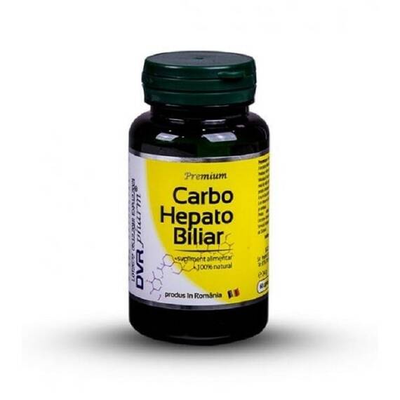 Carbo Hepato Biliar Pachet 60 capsule + 30 capsule DVR Pharm - - Roveli