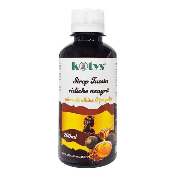Sirop Tussin Ridiche Neagra, Miere si Propolis 200 ml Kotys - - Roveli