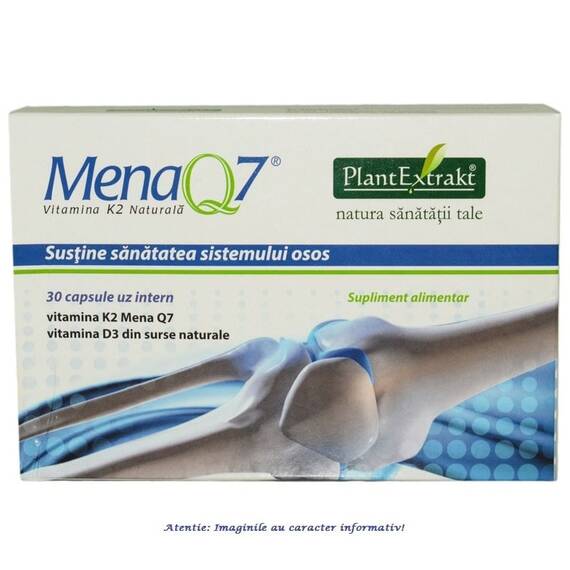 Mena Q7 Vitamina K2 Naturala 30 capsule PlantExtrakt - - Roveli