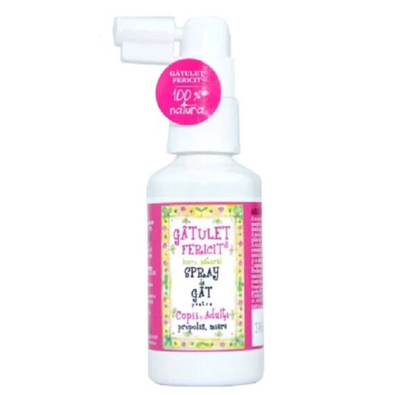 Gatulet Fericit Spray de Gat pentru Copii si Adulti 50 ml Prisaca Transilvania - - Roveli