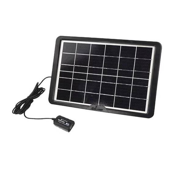 Panou solar fotovoltaic portabil cu functie incarcare telefoane si intrare USB 8w - - Roveli