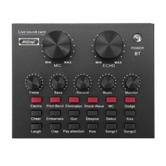 Placa de sunet multifunctionala Bluetooth, Culoare (tm): negru - - Roveli