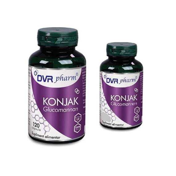 Konjak Pachet 120 capsule + 40 capsule DVR Pharm - - Roveli