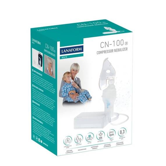 Aparat de aerosoli cu compresor portabil CN100P Lanaform - 2- Roveli