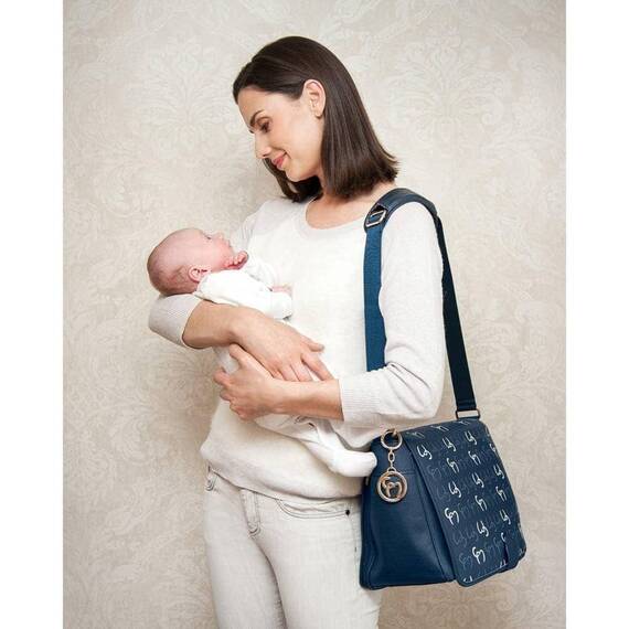 Geanta multifunctionala Ellie Messenger Navy Clevamama - 3- Roveli