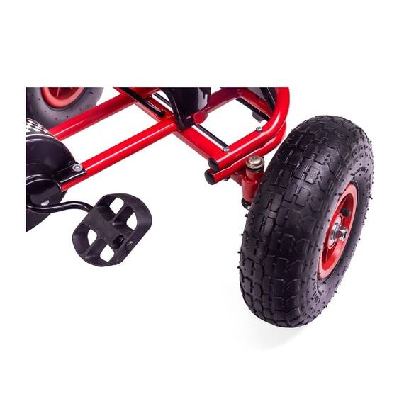 Kart cu pedale Racer Air Kidscare, roti gonflabile si frana de mana - 3- Roveli