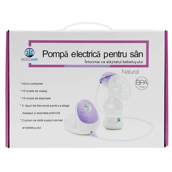Pompa de san electrica Kidscare KC103 cu 15 niveluri de aspiratie, 10 niveluri de masaj - 7- Roveli