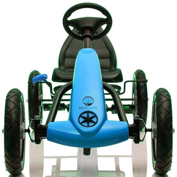 Kart cu pedale si roti gonflabile Karera Albastru Kidscare - 3- Roveli