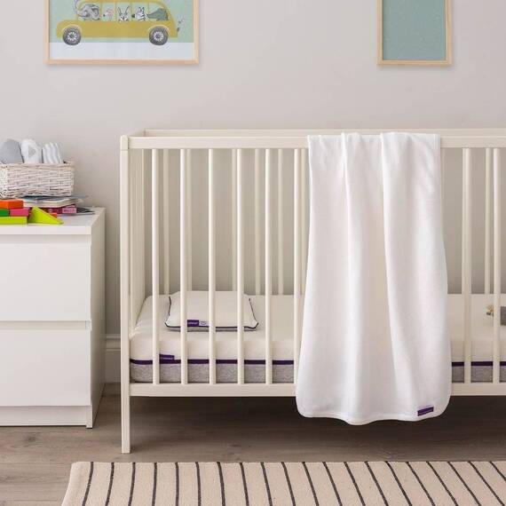 Paturica din bumbac Waffle Weave 120 x 140 cm- White Clevamama 3465 - 2- Roveli
