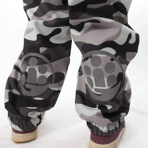 Salopeta impermeabila pentru copii Kidscare, cu protectie la vant si apa cu imprimeu Camuflaj, Marime (132): 122 - 7- Roveli