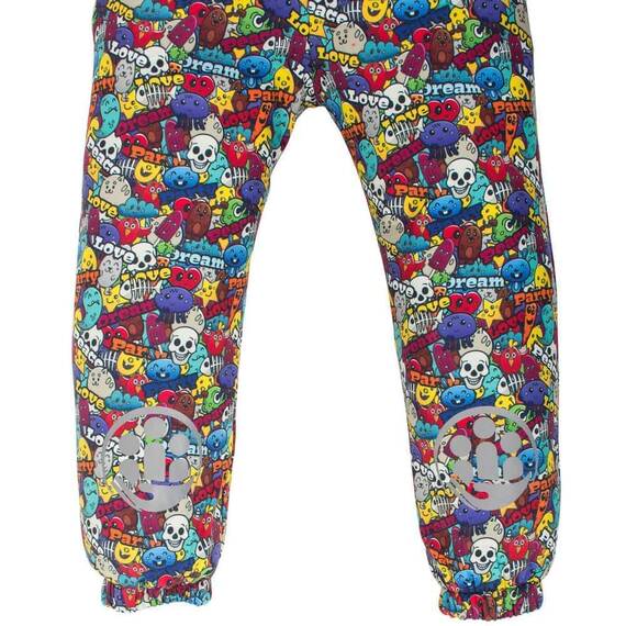 Salopeta impermeabila pentru copii Kidscare, cu protectie la vant si apa cu imprimeu Party, Marime (132): 122 - 7- Roveli