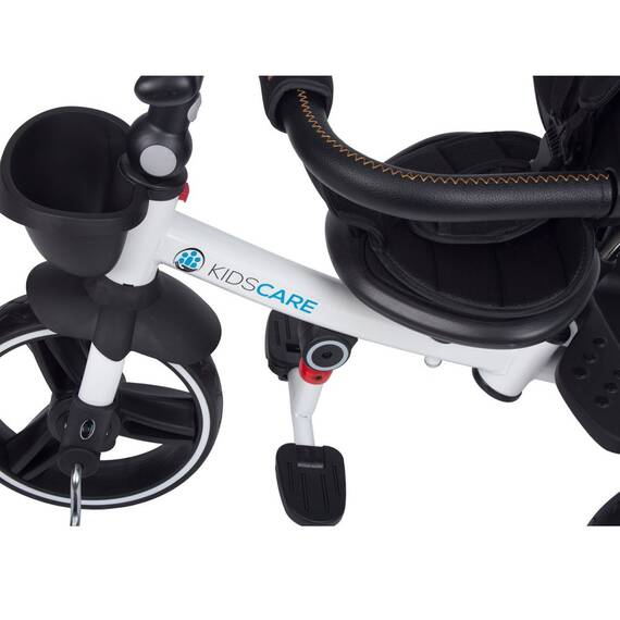 Tricicleta pliabila pentru copii Impera albastru, scaun rotativ, copertina de soare, maner pentru parinti Kidscare - 4- Roveli