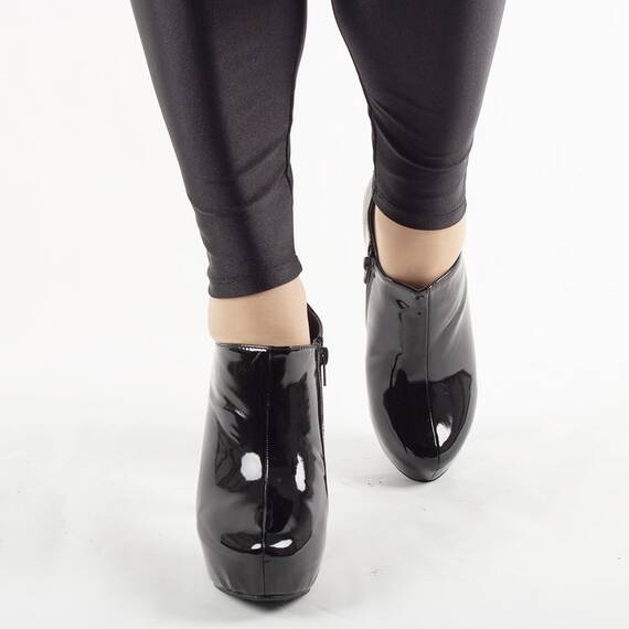 Botine dama cu platforma 82916N-PT, Culoare (12): Negru, Marime (12): 40 - 3- Roveli