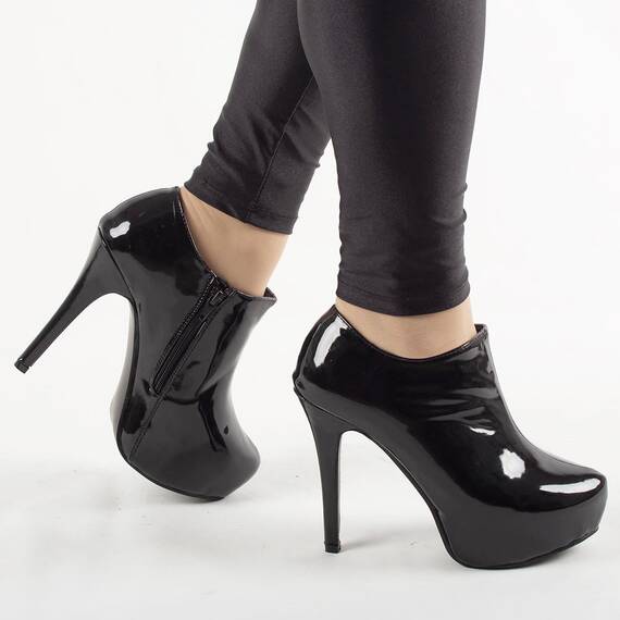 Botine dama cu platforma 82916N-PT, Culoare (12): Negru, Marime (12): 40 - 2- Roveli