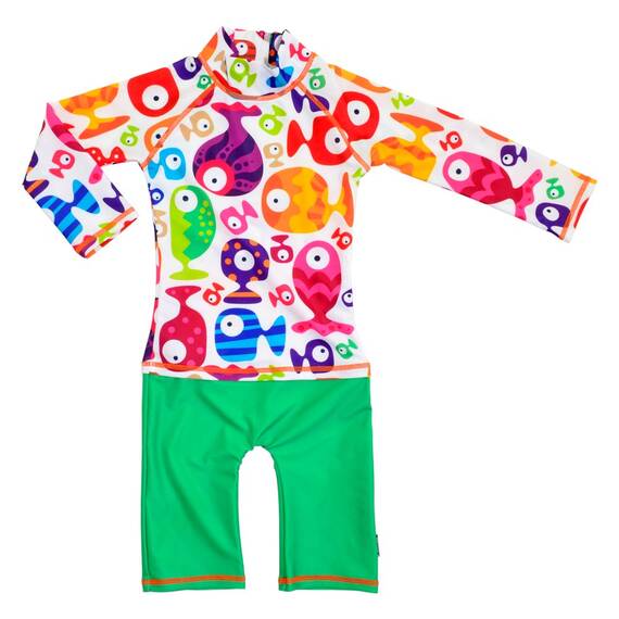 Costum de baie Funny Fish marime 74- 80 protectie UV Swimpy - - Roveli