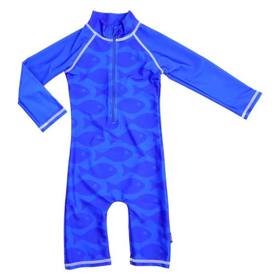 Costum de baie Fish Blue marime 86-92 protectie UV Swimpy - - Roveli
