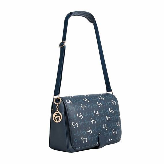 Geanta multifunctionala Ellie Messenger Navy Clevamama - - Roveli