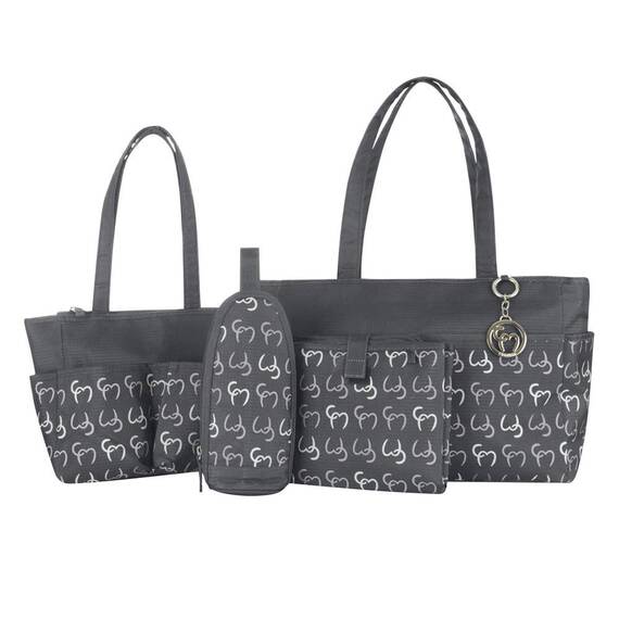 Set geanta multifunctionala Nicole Asphalt Clevamama - - Roveli