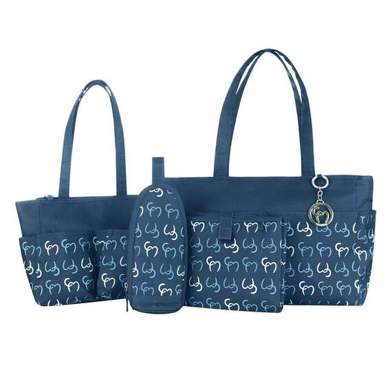 Set geanta multifunctionala Nicole Navy Clevamama - - Roveli