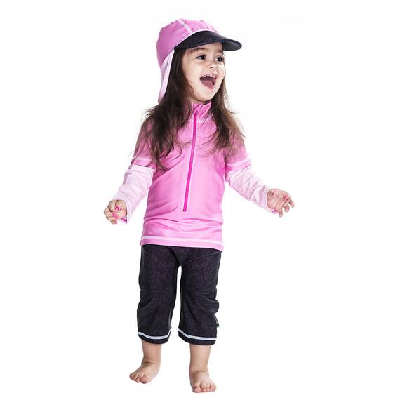 Costum de baie Pink Ocean marime 86- 92 protectie UV Swimpy - 2- Roveli