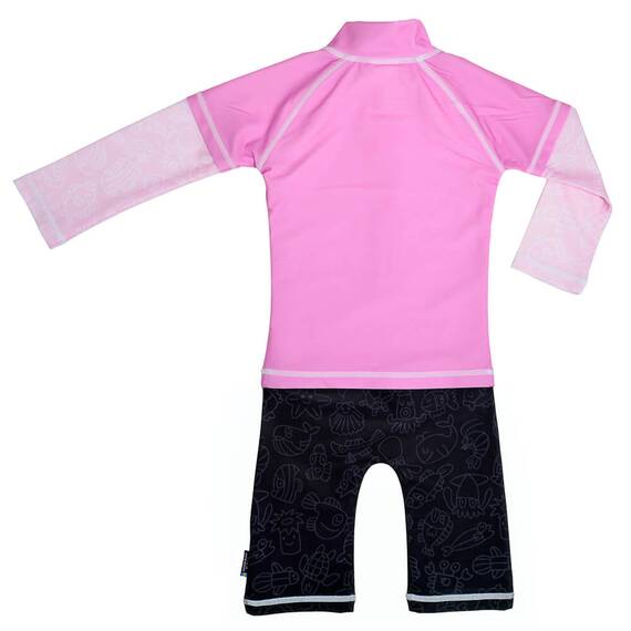 Costum de baie Pink Ocean marime 98- 104 protectie UV Swimpy - 3- Roveli