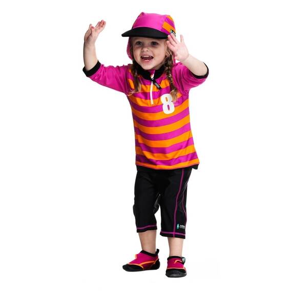 Costum de baie Sport pink marime 86- 92 protectie UV Swimpy - 2- Roveli