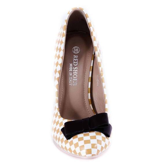 Pantofi bej cu toc 51543B, Culoare (12): Bej, Marime (12): 39 - 4- Roveli