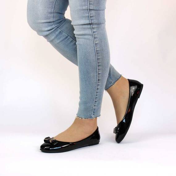 ​Balerini de dama, negri cu talpa usoara  2017-9-BLACK, Marime (12): 36* - - Roveli