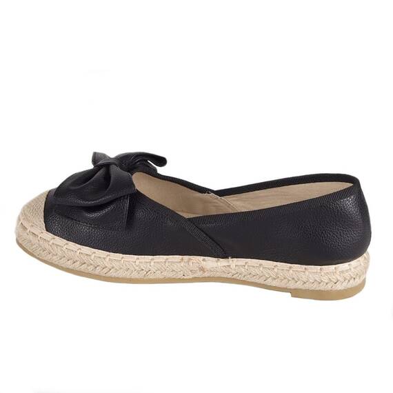 Espadrile de dama negre cu funda aplicata XCL-6-N, Culoare (12): Negru, Marime (12): 40 - 2- Roveli