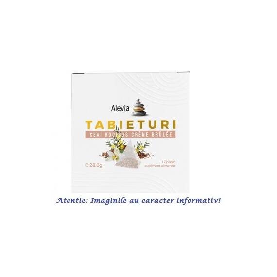 Tabieturi Ceai Rooibos Creme Brulee 12 plicuri Alevia - - Roveli