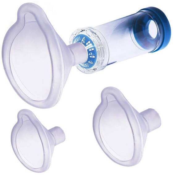 Babyhaler, Camera de inhalare Kidscare cu 3 masti, pentru bebelusi, copii si adulti - - Roveli