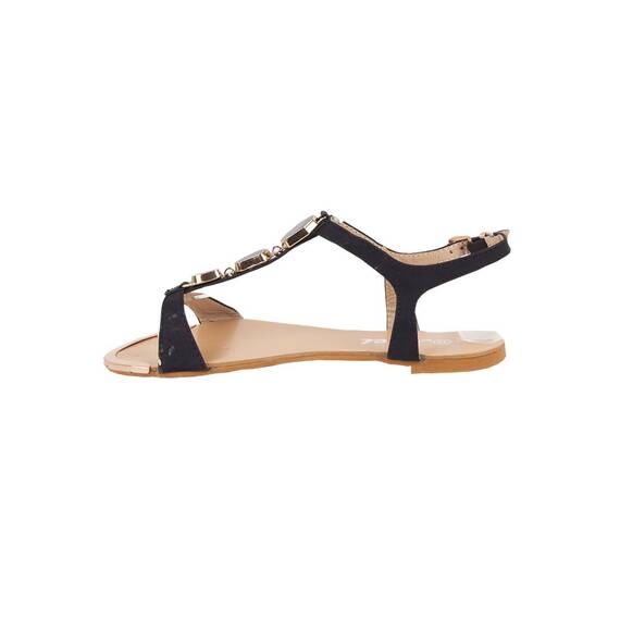 Sandale dama comode cu accesorii negre OL-S7-NEGRU, Culoare (12): Negru, Marime (12): 37 - 2- Roveli