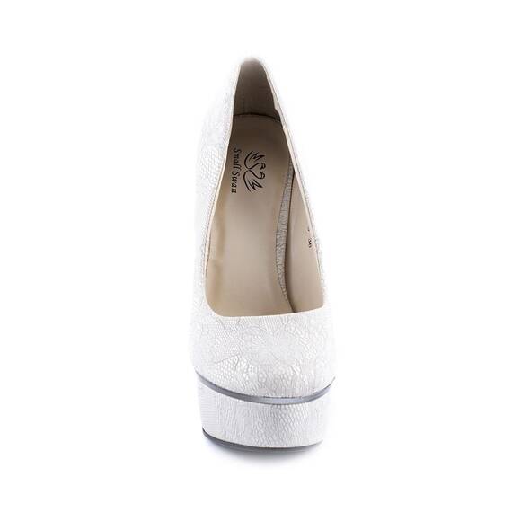 Pantofi dama cu paltforma A12-3-WHITE, Culoare (12): Crem, Marime (12): 39 - 2- Roveli