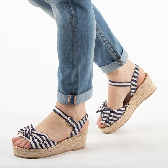 Sandale dama cu platforma Y288-58-NAVY, Culoare (12): Alb, Albastru, Marime (12): 36 - 2- Roveli