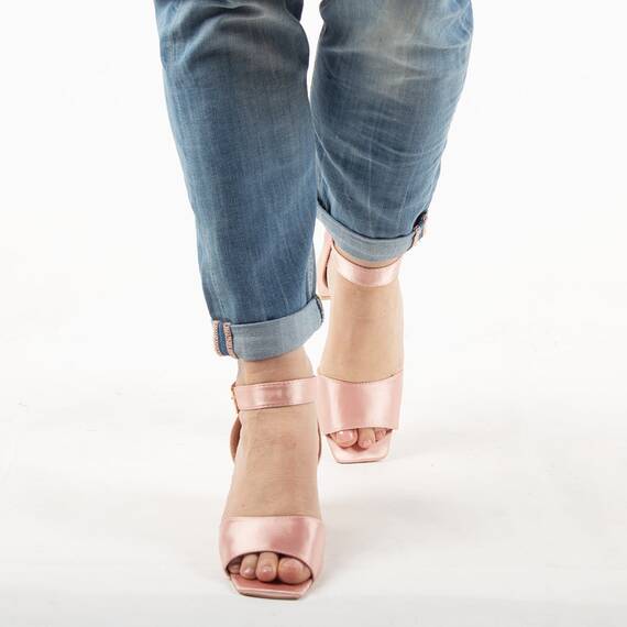 Sandale dama satinate HD-92-PINK, Culoare (12): Roz, Marime (12): 35 - 3- Roveli