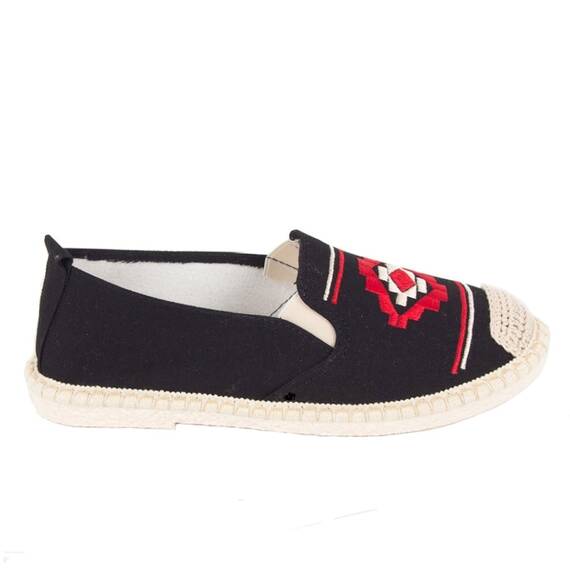 Espadrile negre de dama A-18N, Culoare (12): Negru, Marime (12): 37 - 4- Roveli