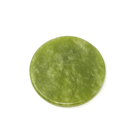 Piatra de Jad verde pentru adeziv extensii gene, diamteru 5cm - - Roveli