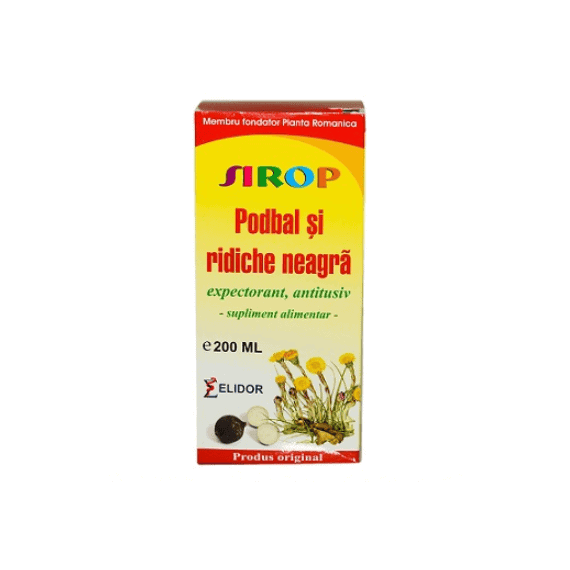 Sirop de Podbal si Ridiche Neagra 200 ml Elidor - - Roveli