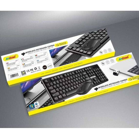 Tastatura si mouse fara fir 2,4 GHz-Set - 3- Roveli