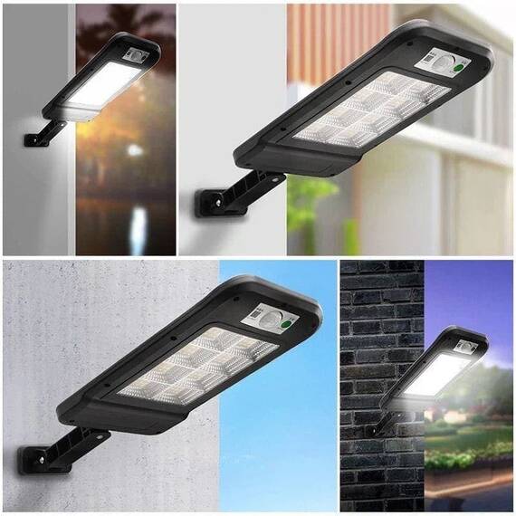Lampa solara cu acumulator de exterior cu telecomanda 8 LED COB - 4- Roveli