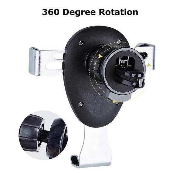 Suport telefon mobil, pentru ventilatie cu rotatie 360° - 4- Roveli