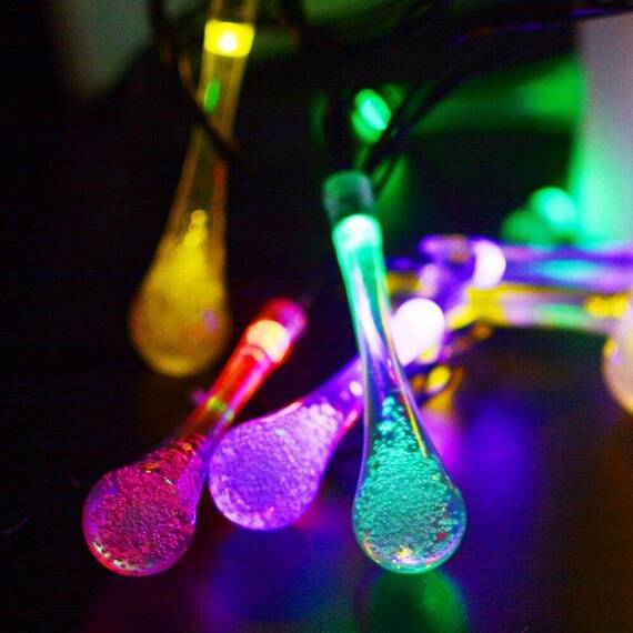 Ghirlanda luminoasa pentru craciun cu 40 de leduri, lungime 10 m, Picaturi de apa - 5- Roveli