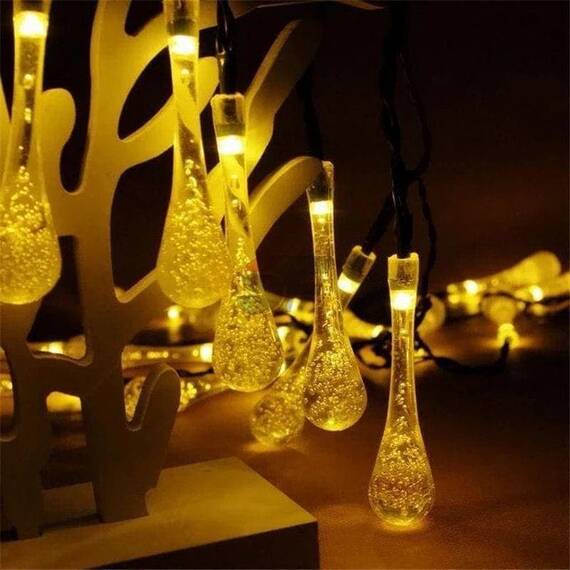 Ghirlanda luminoasa pentru craciun cu 40 de leduri, lungime 10 m, Picaturi de apa - 22- Roveli