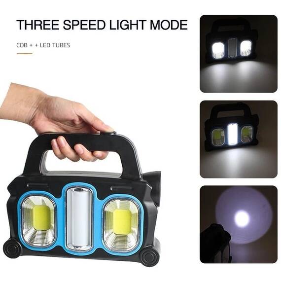 Lampa solara portabila reincarcabila, multifunctionala pentru camping - 18- Roveli