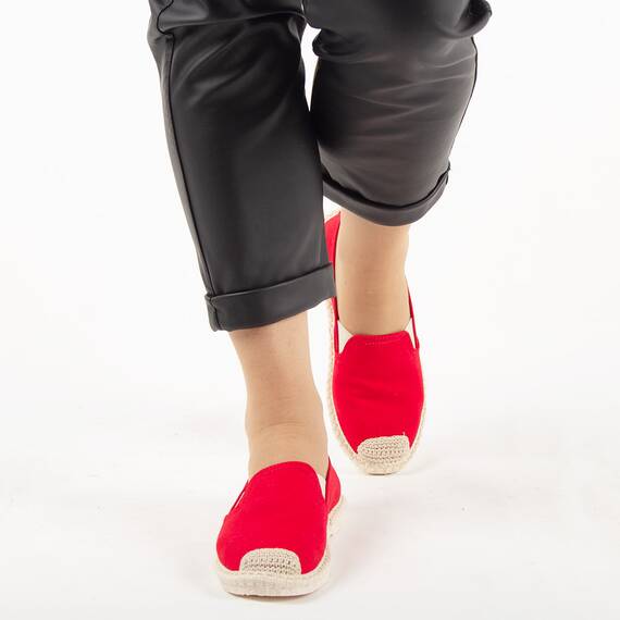 Espadrile de dama A-003-ROSU, Culoare (12): Rosu, Marime (12): 37 - 2- Roveli